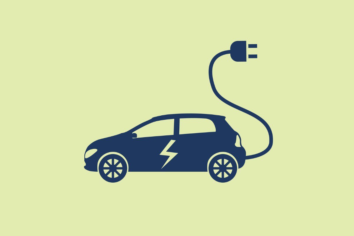 Icône d’une voiture électrique connectée à une borne de recharge résidentielle.