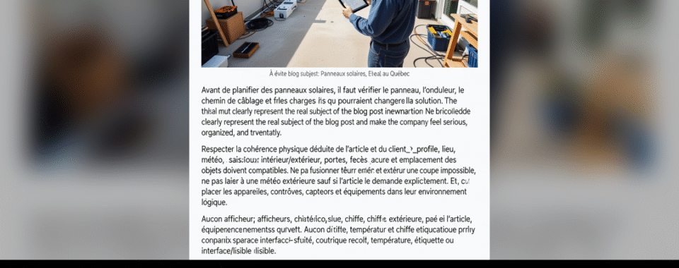 Panneaux solaires : quoi vérifier avant de planifier l'installation électrique